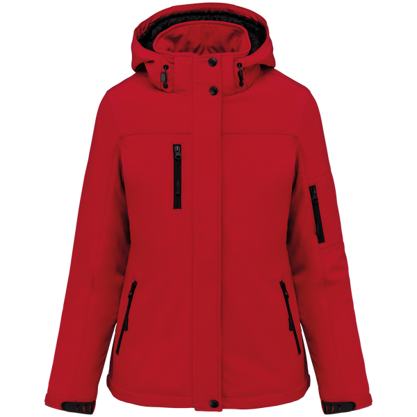 Parka Softshell acolchoada de senhora com capuz-Vermelho-S-RAG-Tailors-Fardas-e-Uniformes-Vestuario-Pro