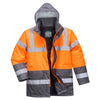 Parka de Tráfego Bicolor de Alta Visibilidade-Laranja/cinzento-S-RAG-Tailors-Fardas-e-Uniformes-Vestuario-Pro