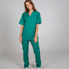 Pijama Cirúrgico Médico Básico Unissexo Sarja - Conjunto Túnica & Calça C/ Botão-Verde 108-XS-RAG-Tailors-Fardas-e-Uniformes-Vestuario-Pro