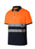 Polo Algodao Bicolor Manga Curta de Alta Visibilidade-Narnaja Fluor-S-RAG-Tailors-Fardas-e-Uniformes-Vestuario-Pro