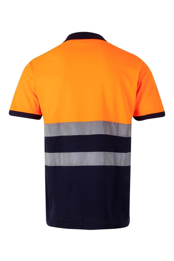 Polo Algodao Bicolor Manga Curta de Alta Visibilidade-RAG-Tailors-Fardas-e-Uniformes-Vestuario-Pro