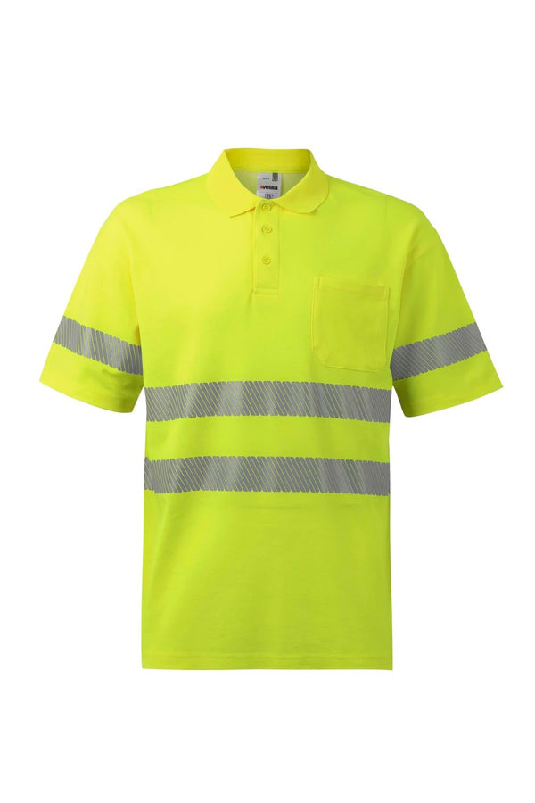 Polo Algodão m\curta Alta Visibilidade-Amarelo-S-RAG-Tailors-Fardas-e-Uniformes-Vestuario-Pro
