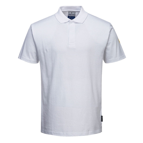 Polo Anti-estático ESD-Branco-3XL-RAG-Tailors-Fardas-e-Uniformes-Vestuario-Pro