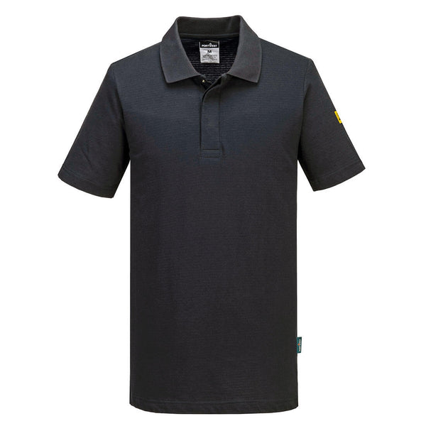 Polo Anti-estático ESD-Preto-S-RAG-Tailors-Fardas-e-Uniformes-Vestuario-Pro
