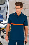 Polo Artur Faixa Contraste Laranja / Vermelha-RAG-Tailors-Fardas-e-Uniformes-Vestuario-Pro