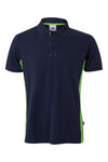 Polo Bicolor de Manga Curta-Azul Marinho/Verde Lima-XS-RAG-Tailors-Fardas-e-Uniformes-Vestuario-Pro