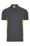 Polo Bicolor de Manga Curta-Cinza/Amarelo - 08/17-XS-RAG-Tailors-Fardas-e-Uniformes-Vestuario-Pro