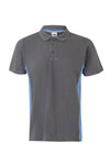 Polo Bicolor de Manga Curta-Cinza/Azul Celeste-XS-RAG-Tailors-Fardas-e-Uniformes-Vestuario-Pro