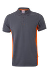 Polo Bicolor de Manga Curta-Cinza/Laranja-XS-RAG-Tailors-Fardas-e-Uniformes-Vestuario-Pro