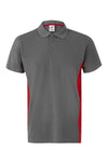 Polo Bicolor de Manga Curta-Cinza/Vermelho-XS-RAG-Tailors-Fardas-e-Uniformes-Vestuario-Pro