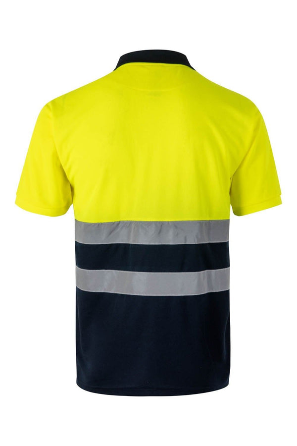 Polo Bicolor de Manga Curta de Alta Visibilidade-RAG-Tailors-Fardas-e-Uniformes-Vestuario-Pro