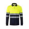 Polo Bicolor m\comprida Alta Visibilidade-Amarelo/Marinho-S-RAG-Tailors-Fardas-e-Uniformes-Vestuario-Pro