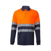 Polo Bicolor m\comprida Alta Visibilidade-Laranja/Marinho-S-RAG-Tailors-Fardas-e-Uniformes-Vestuario-Pro