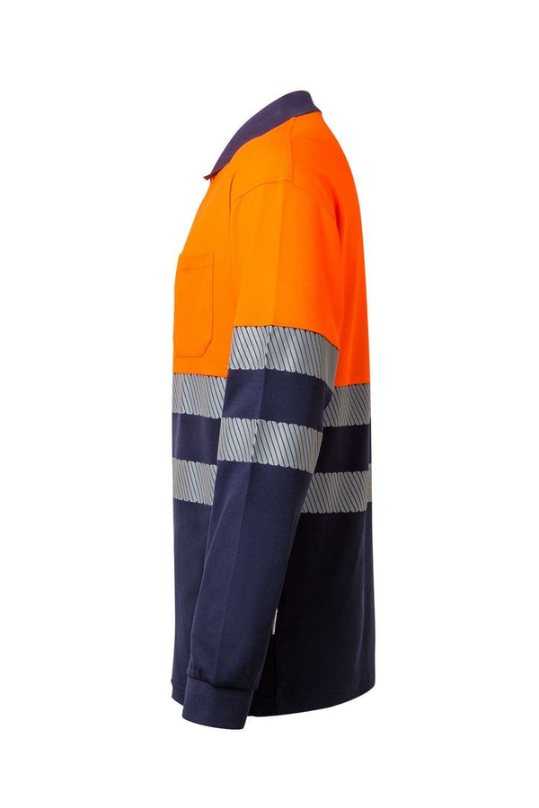 Polo Bicolor m\comprida Alta Visibilidade-RAG-Tailors-Fardas-e-Uniformes-Vestuario-Pro