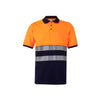 Polo Bicolor m\curta Alta Visibilidade-Laranja/Marinho-S-RAG-Tailors-Fardas-e-Uniformes-Vestuario-Pro