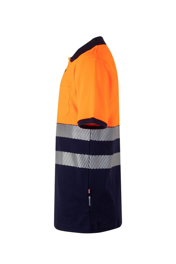 Polo Bicolor m\curta Alta Visibilidade-RAG-Tailors-Fardas-e-Uniformes-Vestuario-Pro