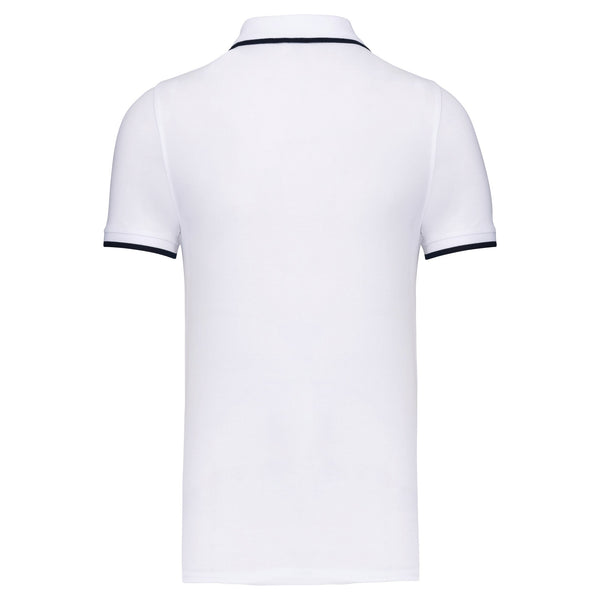 Polo Comporta Bicolor Manga Curta Homem - 220g-RAG-Tailors-Fardas-e-Uniformes-Vestuario-Pro