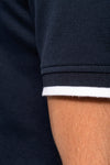 Polo Comporta Bicolor Manga Curta Homem - 220g-RAG-Tailors-Fardas-e-Uniformes-Vestuario-Pro