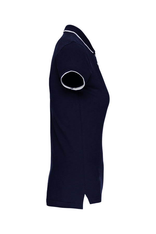 Polo Comporta Bicolor Manga Curta Senhora - 220g-RAG-Tailors-Fardas-e-Uniformes-Vestuario-Pro