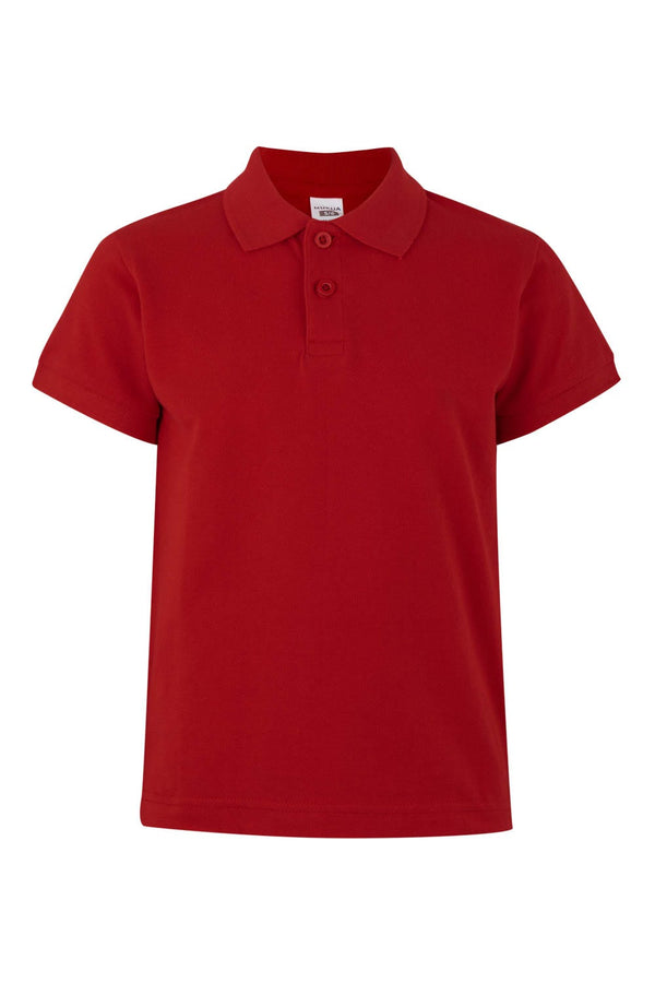 Polo Criança Vigor (1 de 2) 100% algodão 210g-Red-1/2-RAG-Tailors-Fardas-e-Uniformes-Vestuario-Pro