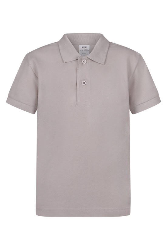 Polo Criança Vigor (2 de 2) 100% algodão 210g-Cloud Grey-1/2-RAG-Tailors-Fardas-e-Uniformes-Vestuario-Pro