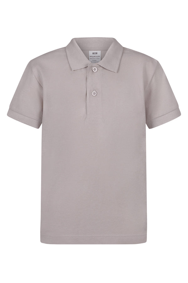 Polo Criança Vigor (2 de 2) 100% algodão 210g-Cloud Grey-1/2-RAG-Tailors-Fardas-e-Uniformes-Vestuario-Pro