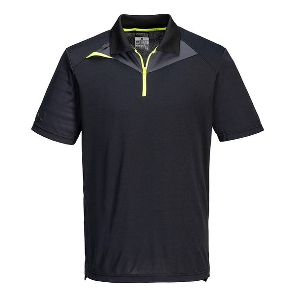 Polo DX4 de Manga Curta-Preto-S-RAG-Tailors-Fardas-e-Uniformes-Vestuario-Pro