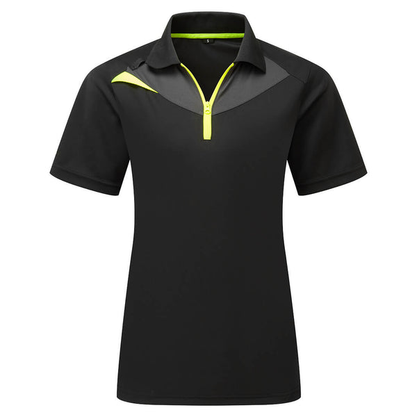 Polo DX4 de Mulher de Manga Curta-Preto-XS-RAG-Tailors-Fardas-e-Uniformes-Vestuario-Pro