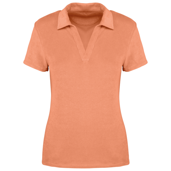 Polo Eco-Responsável em Malha Turca de Senhora-Alperce-XS-RAG-Tailors-Fardas-e-Uniformes-Vestuario-Pro