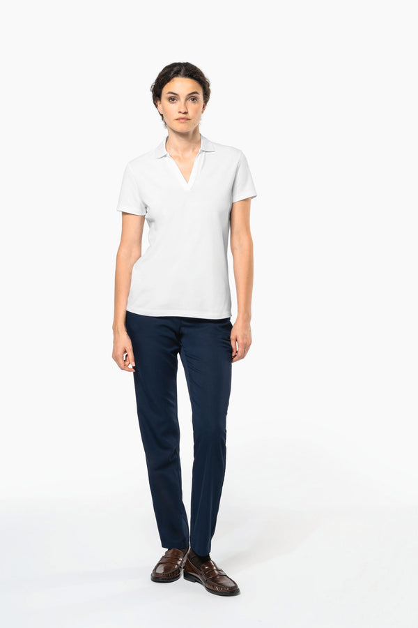 Polo Gola em V Supima® Senhora-RAG-Tailors-Fardas-e-Uniformes-Vestuario-Pro
