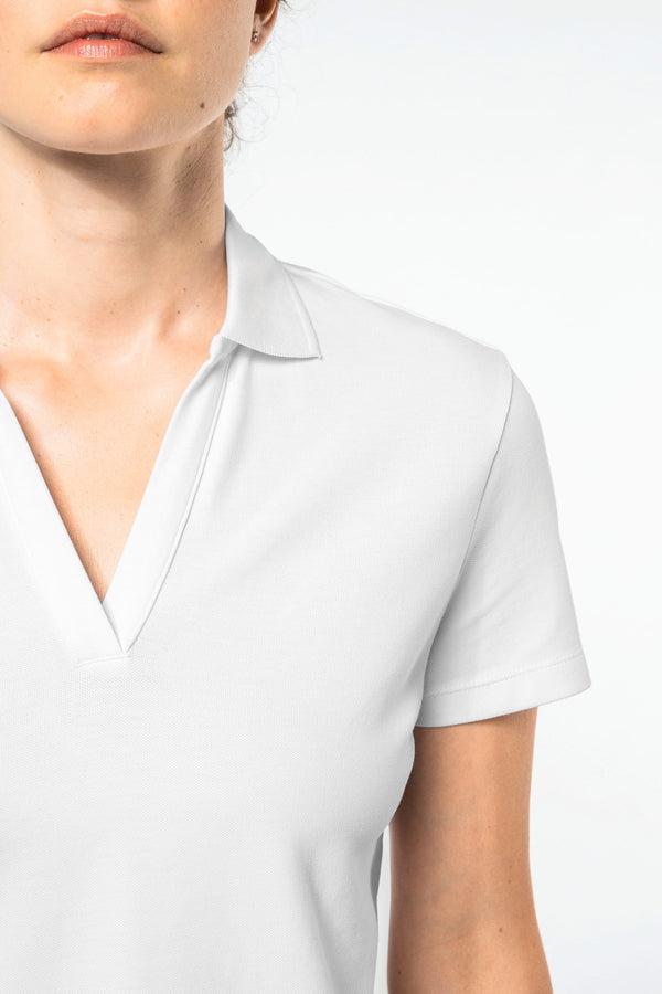 Polo Gola em V Supima® Senhora-RAG-Tailors-Fardas-e-Uniformes-Vestuario-Pro