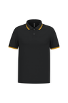 Polo Homem c\Friso as Riscas-Black / Yellow-S-RAG-Tailors-Fardas-e-Uniformes-Vestuario-Pro