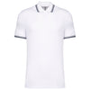 Polo Homem c\Friso as Riscas-Branco/Marinho-S-RAG-Tailors-Fardas-e-Uniformes-Vestuario-Pro