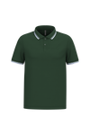Polo Homem c\Friso as Riscas-Forest Green / White-S-RAG-Tailors-Fardas-e-Uniformes-Vestuario-Pro