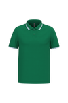 Polo Homem c\Friso as Riscas-Kelly Green / White-S-RAG-Tailors-Fardas-e-Uniformes-Vestuario-Pro