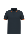 Polo Homem c\Friso as Riscas-Navy / Orange-S-RAG-Tailors-Fardas-e-Uniformes-Vestuario-Pro