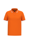 Polo Homem c\Friso as Riscas-Orange / White-S-RAG-Tailors-Fardas-e-Uniformes-Vestuario-Pro