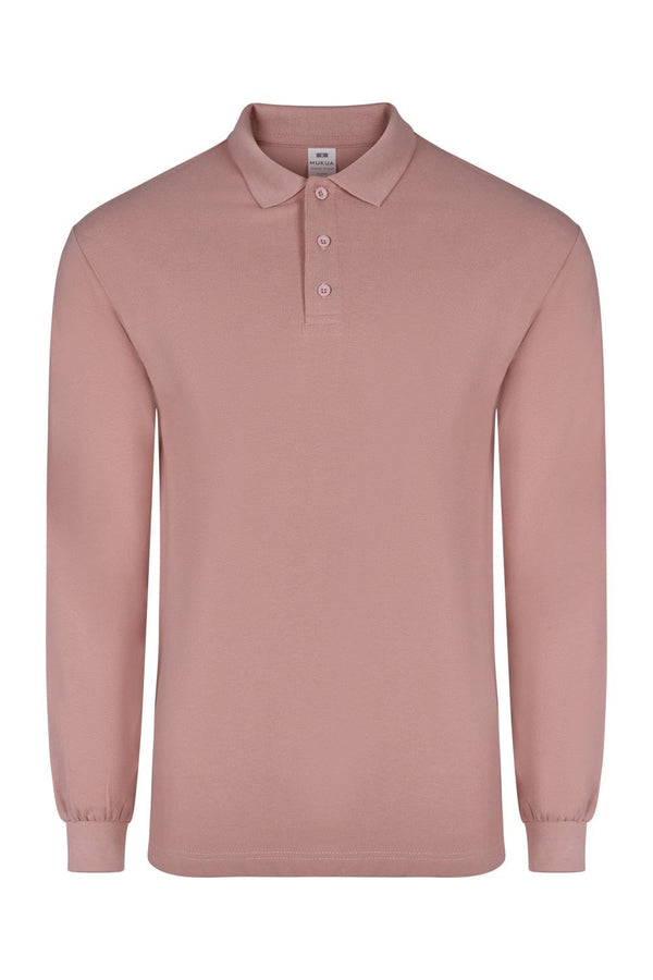 Polo M\Comprida Unisexo Almeria-Pale Rose-S-RAG-Tailors-Fardas-e-Uniformes-Vestuario-Pro