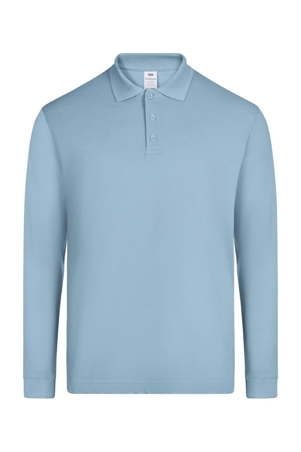 Polo M\Comprida Unisexo Traviola-Celeste-S-RAG-Tailors-Fardas-e-Uniformes-Vestuario-Pro