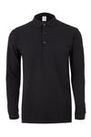 Polo M\Comprida Unisexo Traviola-Preto-S-RAG-Tailors-Fardas-e-Uniformes-Vestuario-Pro