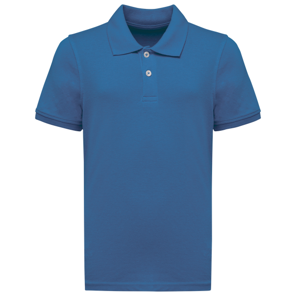 Polo Malha Piqué Bio 180 Criança-Azul Royal Claro-4/6 Anos-RAG-Tailors-Fardas-e-Uniformes-Vestuario-Pro