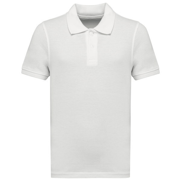 Polo Malha Piqué Bio 180 Criança-Branco-4/6 Anos-RAG-Tailors-Fardas-e-Uniformes-Vestuario-Pro
