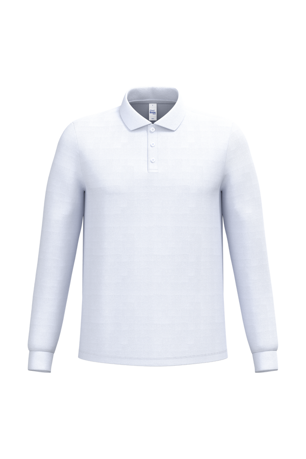 Polo Piqué Manga Comprida Homem-Branco Ideal-XS-RAG-Tailors-Fardas-e-Uniformes-Vestuario-Pro