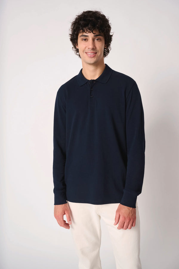 Polo Piqué Manga Comprida Homem-RAG-Tailors-Fardas-e-Uniformes-Vestuario-Pro