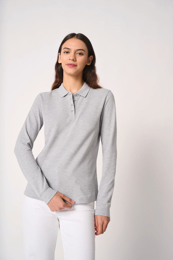 Polo Piqué Manga Comprida Senhora-RAG-Tailors-Fardas-e-Uniformes-Vestuario-Pro