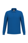 Polo Piqué Manga Comprida de Homem-Azul Royal Ideal-XS-RAG-Tailors-Fardas-e-Uniformes-Vestuario-Pro