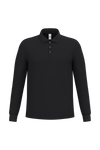 Polo Piqué Manga Comprida de Homem-Preto Ideal-XS-RAG-Tailors-Fardas-e-Uniformes-Vestuario-Pro