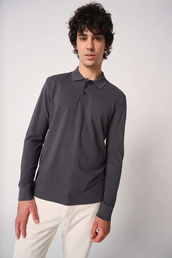 Polo Piqué Manga Comprida de Homem-RAG-Tailors-Fardas-e-Uniformes-Vestuario-Pro