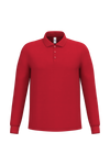Polo Piqué Manga Comprida de Homem-Vermelho Ideal-XS-RAG-Tailors-Fardas-e-Uniformes-Vestuario-Pro