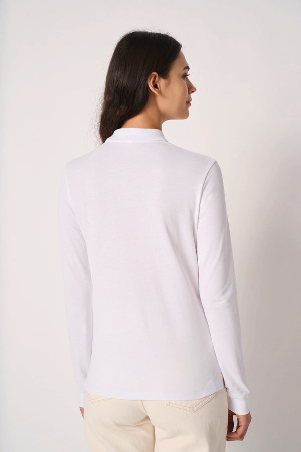 Polo Piqué Manga Comprida de Senhora-RAG-Tailors-Fardas-e-Uniformes-Vestuario-Pro